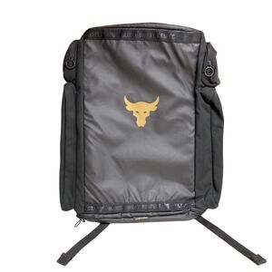Under Armour Storm UA Project Rock Black & Gold Duffel Backpack NWT